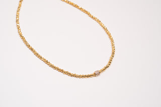 Mini Taşlı Gold Dorika