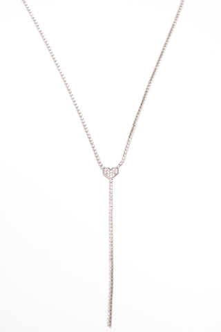 Silver Taşlı Y Kolye