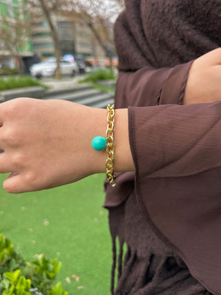 Vinchenzo Turkuaz Bileklik