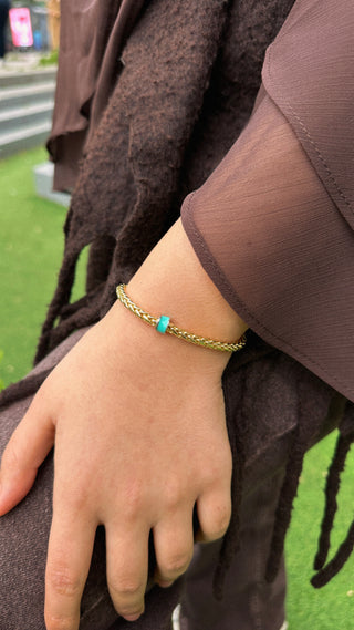 Satalite Mavi Mineli Bileklik