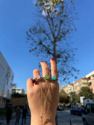 Pomera Turkuaz Yüzük