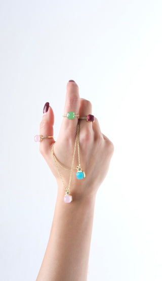 Pomera Turkuaz Küpe