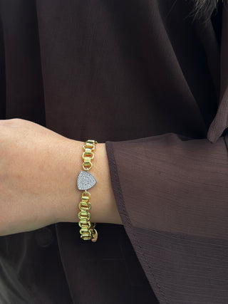 Vip Wind Beyaz Zirkon Taşlı Bileklik