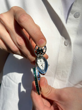 Bvl Watch Silver Green