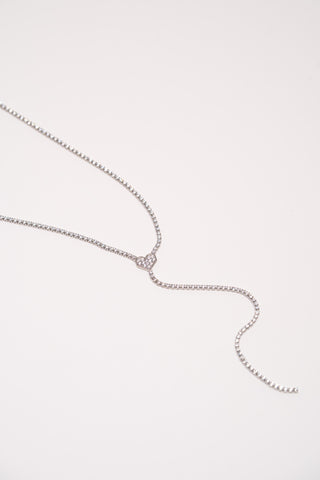Silver Taşlı Y Kolye