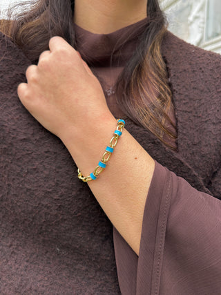 Kahire Bileklik - Mavi Taşlı