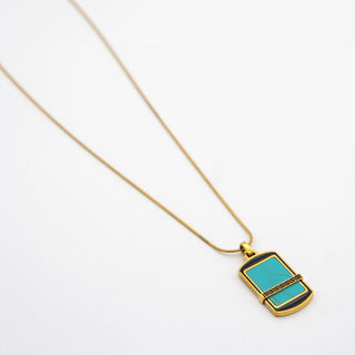 Firuze Gold Kolye