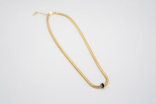 Satalite Siyah Mineli Kolye