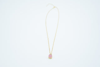 Pomera Pembe Kuvars Kolye