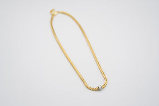 Satalite Beyaz Mineli Kolye