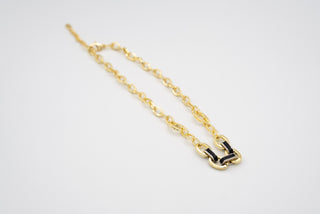 Santorini Siyah Mineli Kolye