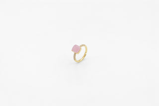 Pomera Pembe Kuvars Yüzük