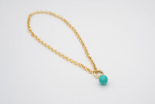Vinchenzo Turkuaz Kolye