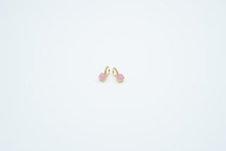 Pomera Pembe Kuvars Küpe