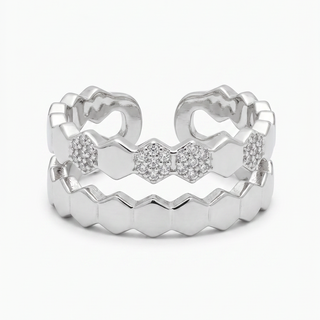 Twin Silver Yüzük