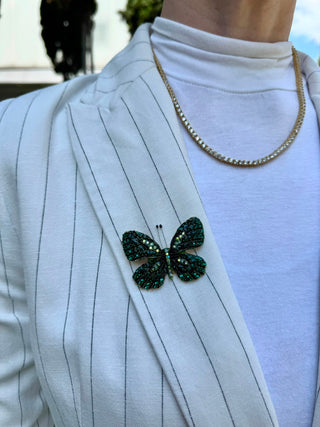 Broş Butterfly Green