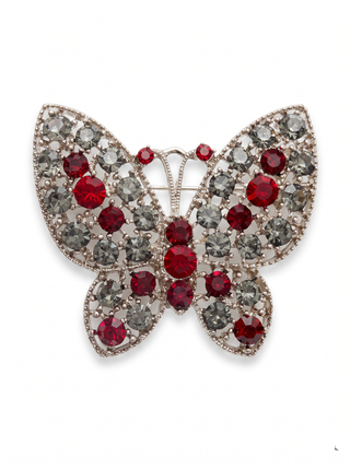 Broş Butterfly Red