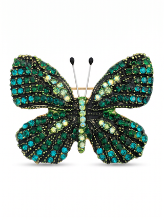 Broş Butterfly Green