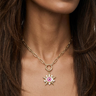 Deep Eye Pink Kolye