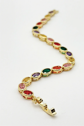 Oval Rainbow Bileklik