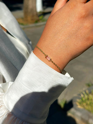 Nova Pink Kuvars Bileklik