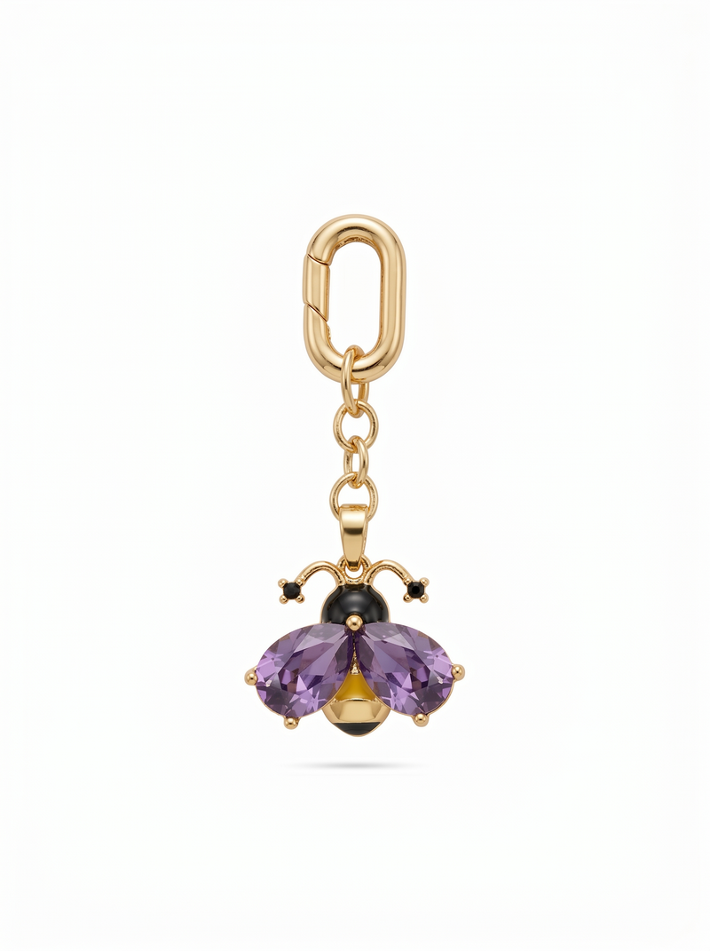 Purple Bee Bikini Charm